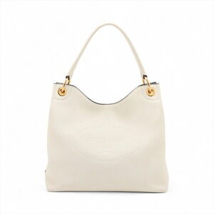 Prada Vitello Phoenix leather shoulder bag white